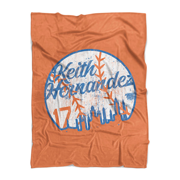 Keith Hernandez Ball W Fleece Blanket