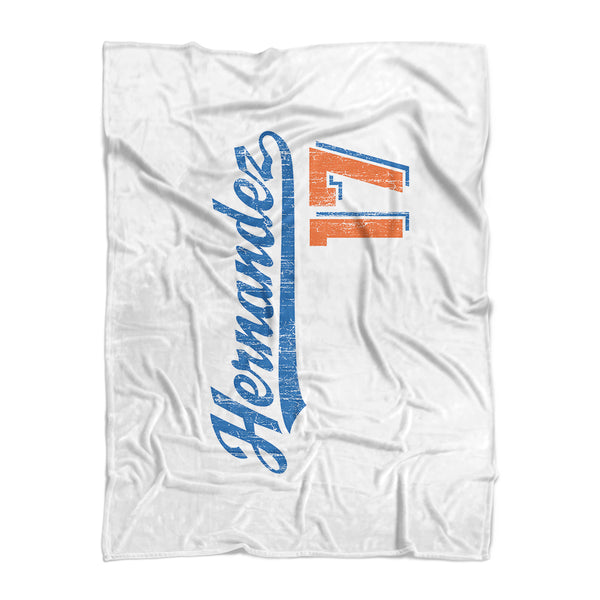 Keith Hernandez Ball W Fleece Blanket